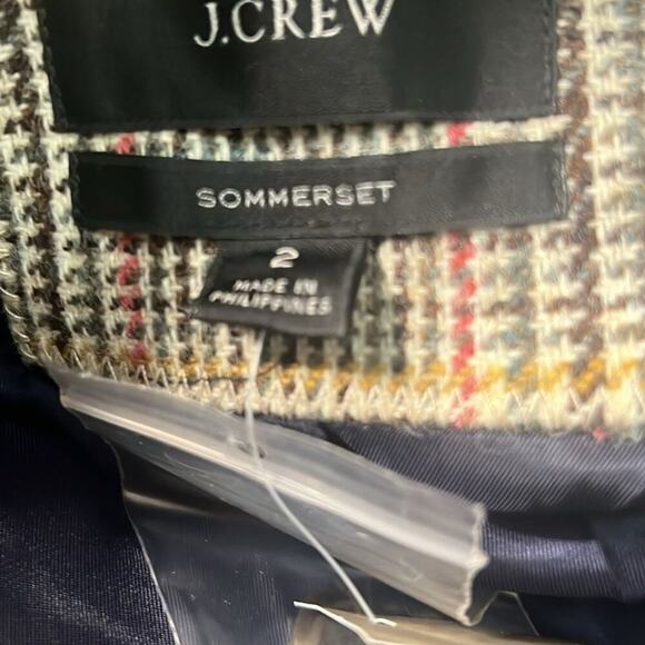 NWT‎ J.CREW SOMMERSET BLAZER IN HOUNDSTOOTH ENGLISH WOOL SIZE 2 - Picture 8 of 13